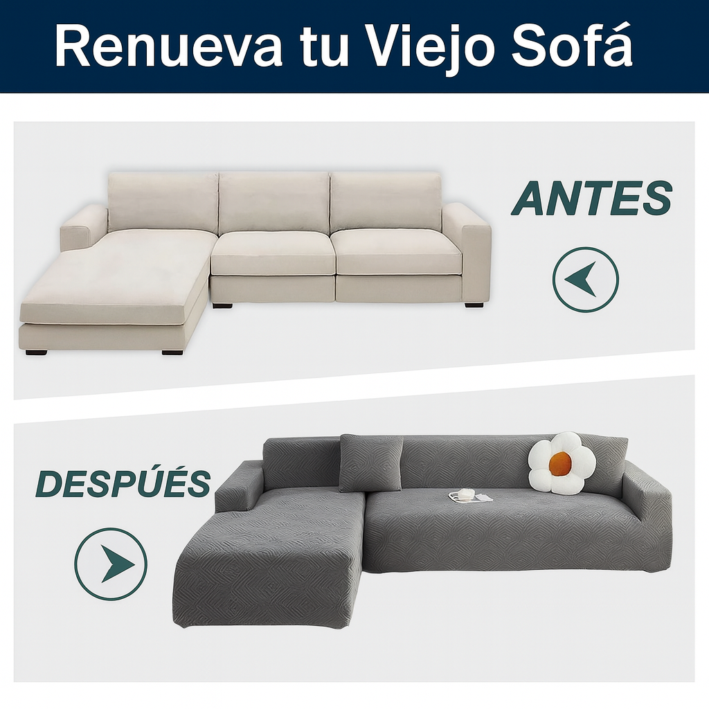 Funda Elástica Premium Para Sofá de 3 puestos + Funda de 3 Puestos GRATIS 🔥