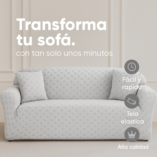 🛋️Funda Jacquard Elástica para Sofá de 3 Puestos