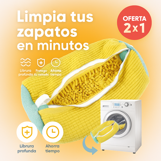 2X1 Lavado Supremo™ BOLSA PARA LAVAR TENIS EN LAVADORA