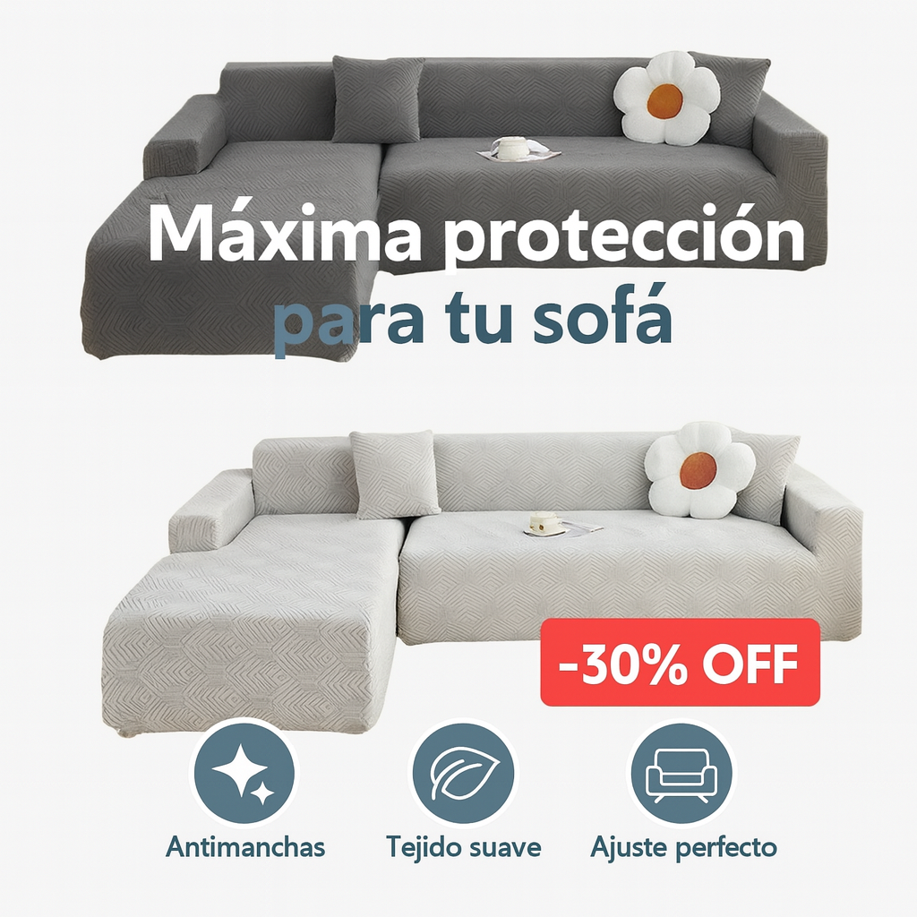 Funda Elástica Premium Para Sofá de 3 puestos + Funda de 3 Puestos GRATIS 🔥