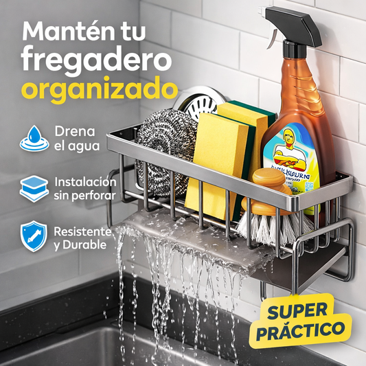 SmartDrain™ - El Organizador Maestro de Fregadero con Desagüe Automático