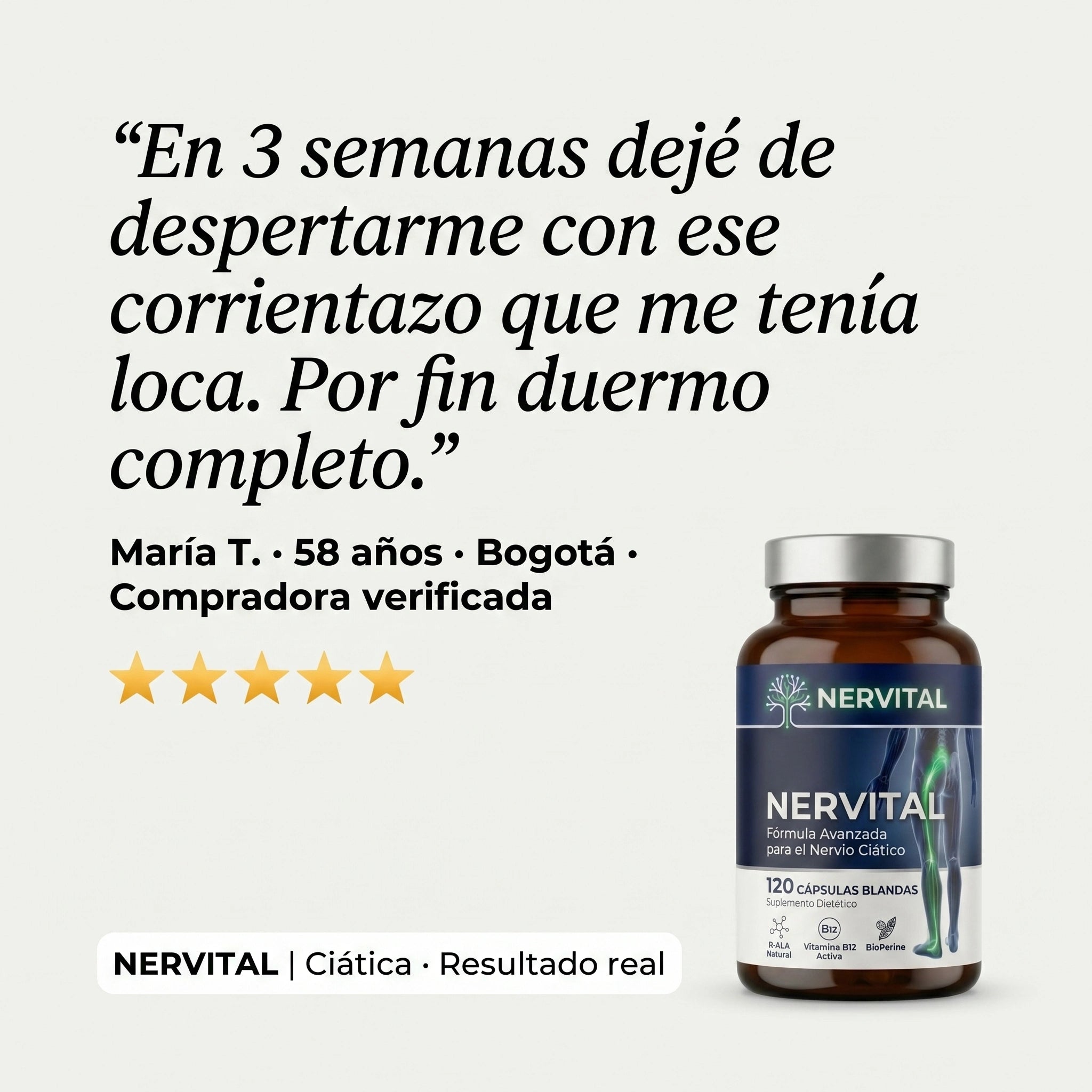 NERVITAL — Fórmula Avanzada para el Nervio Ciático