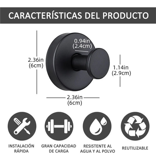 Ganchos de Ventosa Impermeables para Azulejo y Cristal