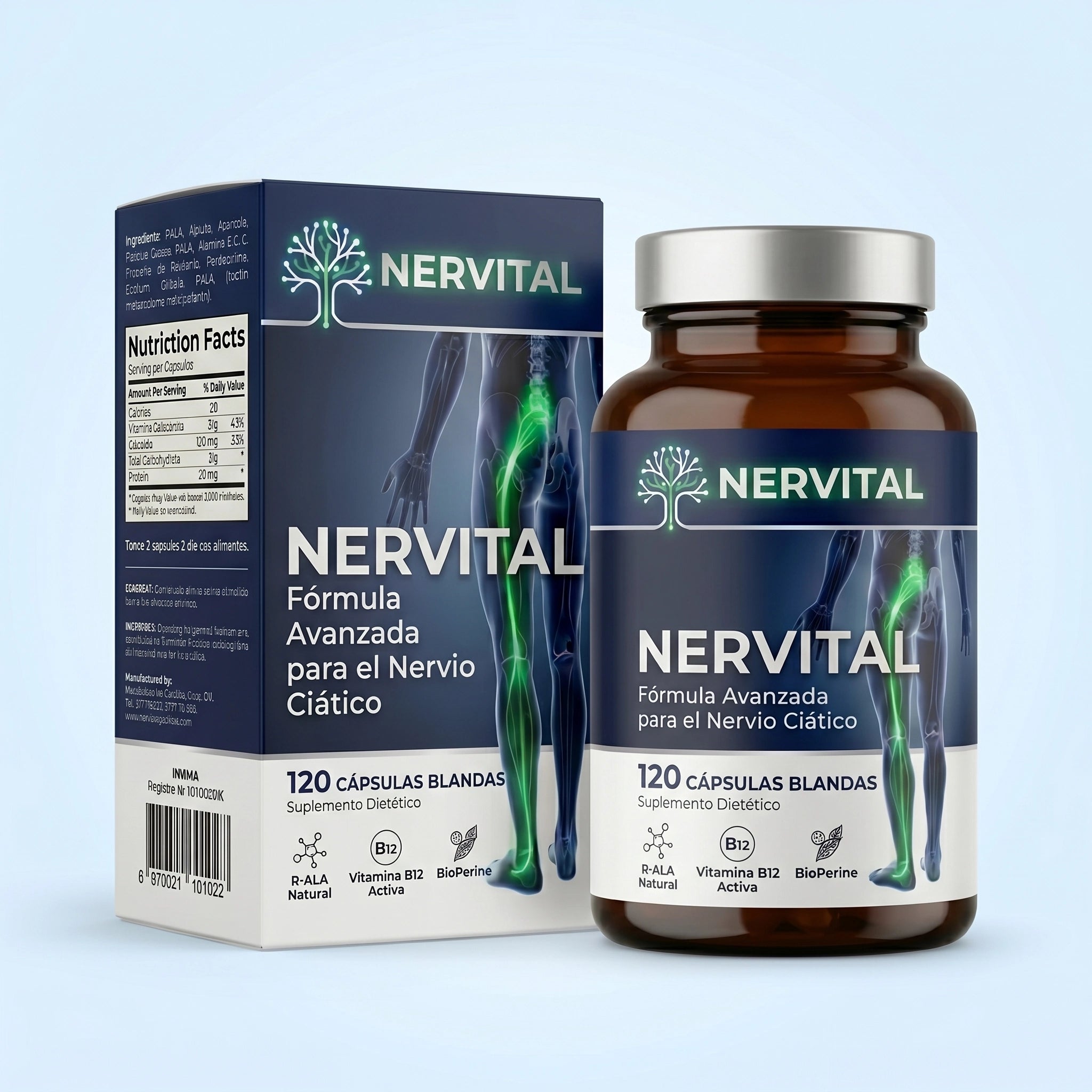 NERVITAL — Fórmula Avanzada para el Nervio Ciático